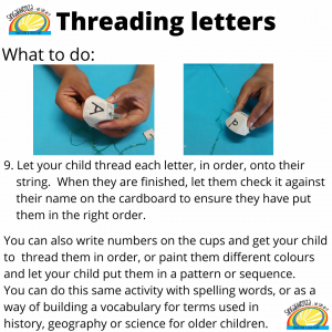 Threading letters Eng 6